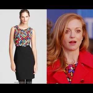 Kate Spade Andreas Kaleidoscope silk top dress